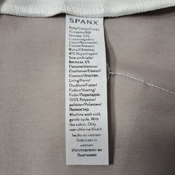 SPANX Women's Slim Straight Pants in Classic White Size M 20372R Grey Linings - Picture 10 of 16